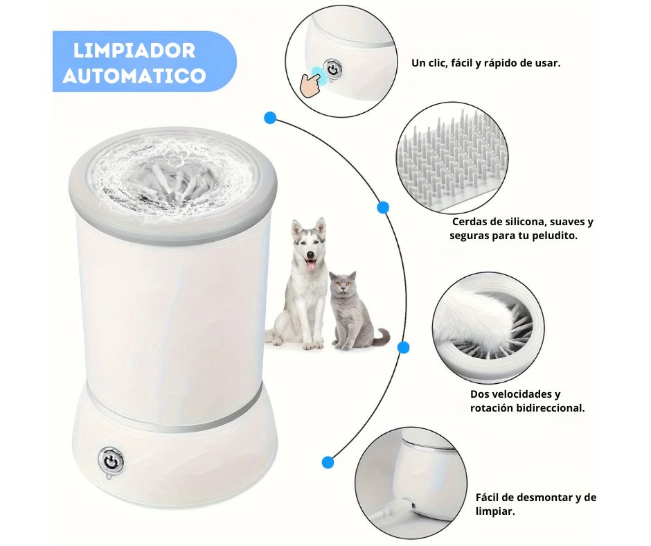 🐾Limpiador Automático de Patas: ¡Tu Solución Rápida y Eficaz para un Hogar Limpio! 🐾